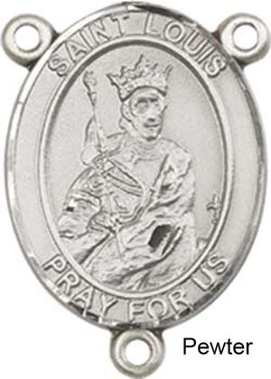 St. Louis Rosary Centerpiece Sterling Silver or Pewter
