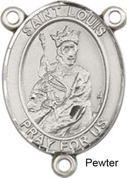 St. Louis Rosary Centerpiece Sterling Silver or Pewter