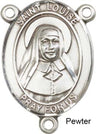 St. Louise De Marillac Rosary Centerpiece Sterling Silver or Pewter