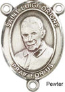 St. Luigi Orione Rosary Centerpiece Sterling Silver or Pewter