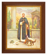 St. Martin DePorres 8x10 Textured Artboard Dark Walnut Frame