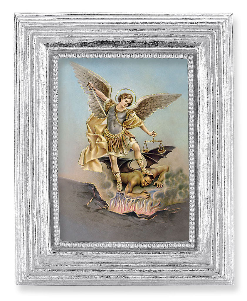St. Michael 2.5x3.5 Print Under Glass