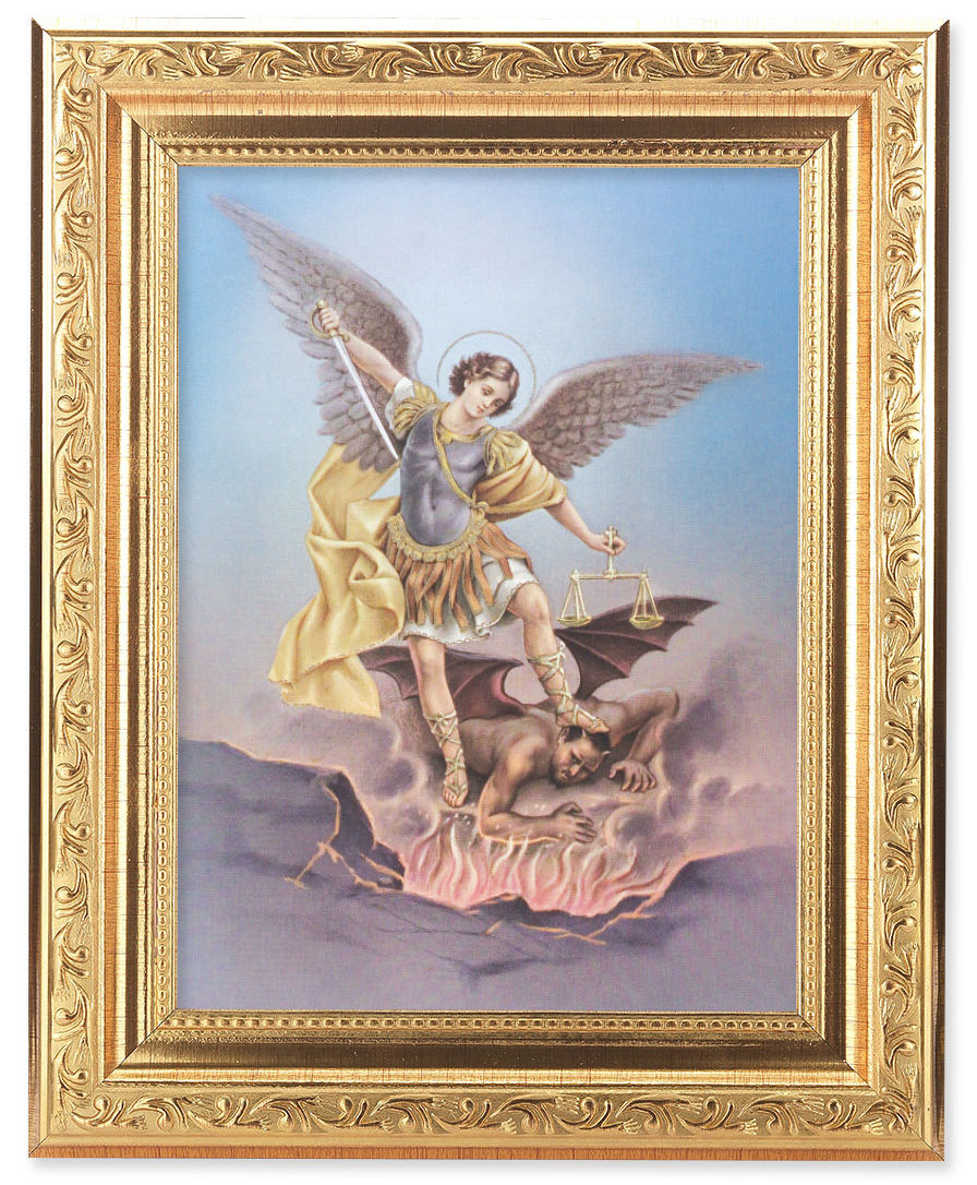 St. Michael 6x8 Print Under Glass