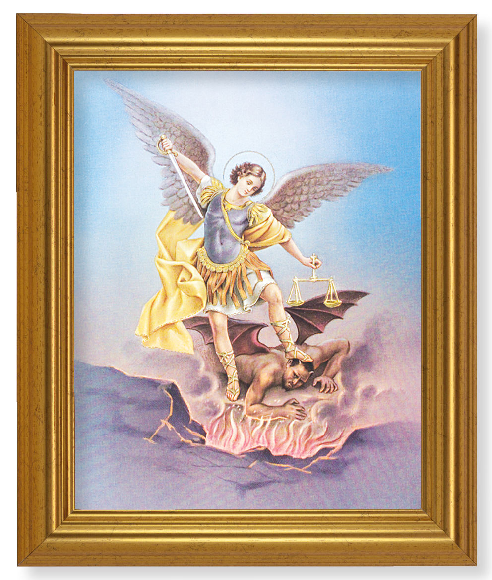 St. Michael 8x10 Framed Print Under Glass