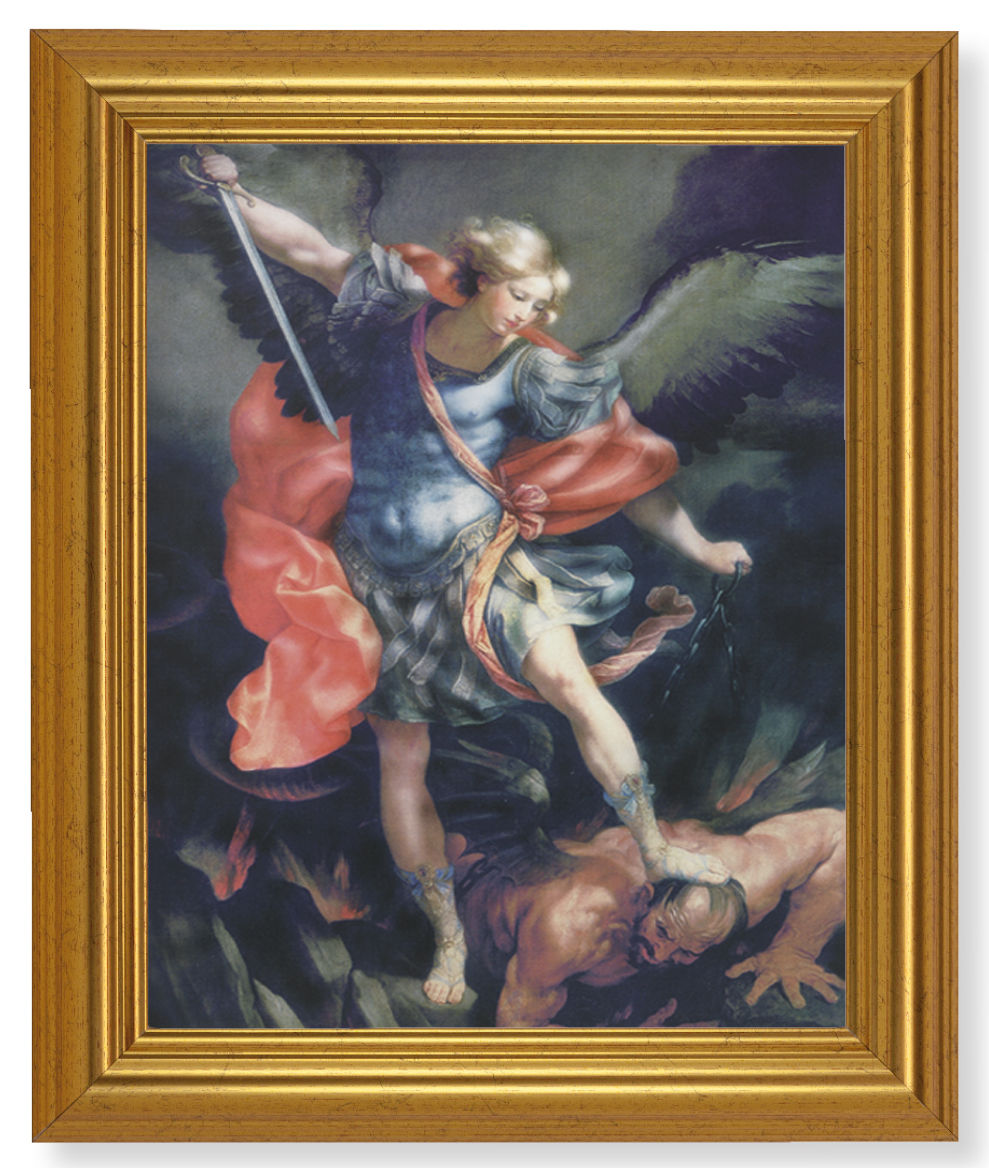 St. Michael 8x10 Framed Print Under Glass