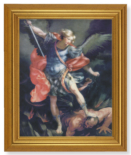 St. Michael 8x10 Framed Print Under Glass