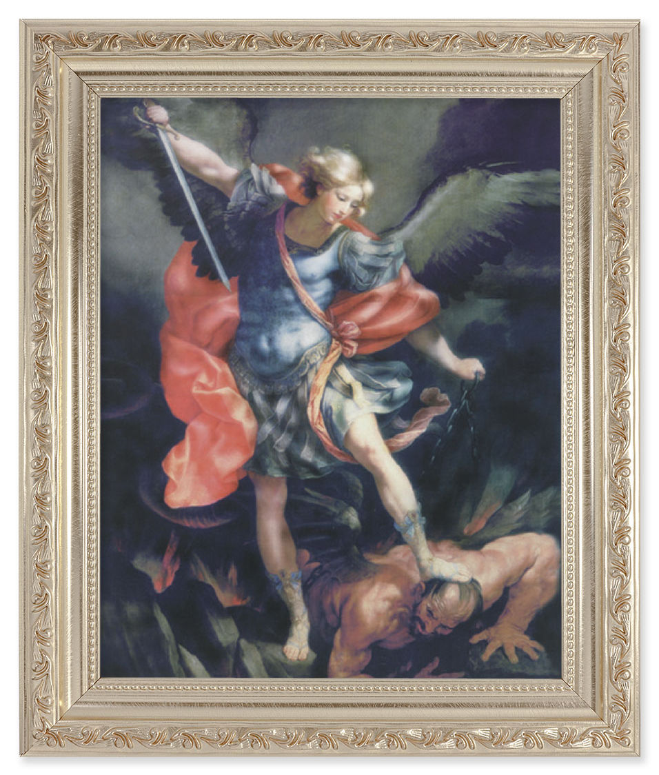 St. Michael 8x10 Framed Print Under Glass