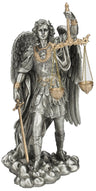 St. Michael Justice Statue, Pewter Tone, 11 inches