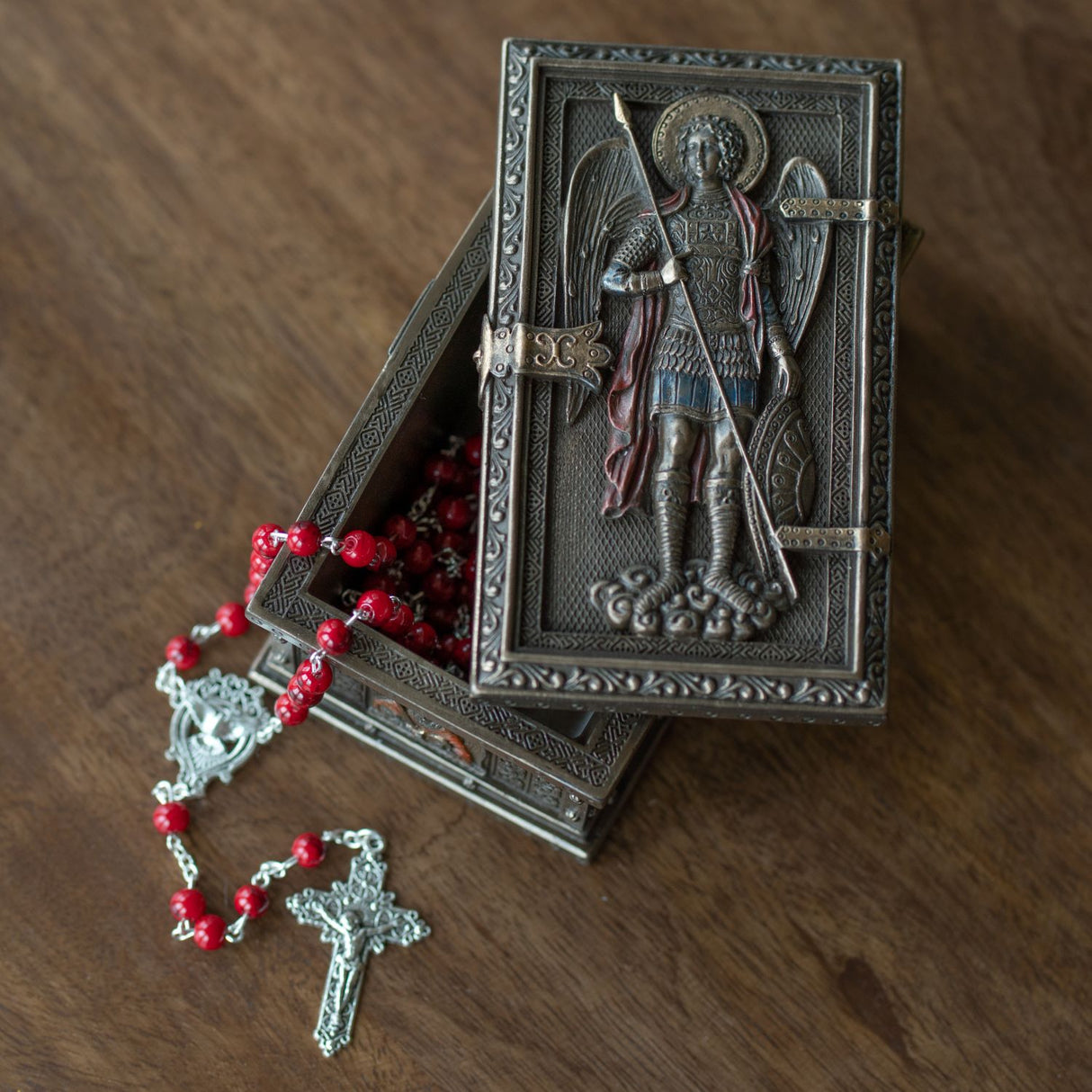 St. Michael Keepsake Rectangular Box