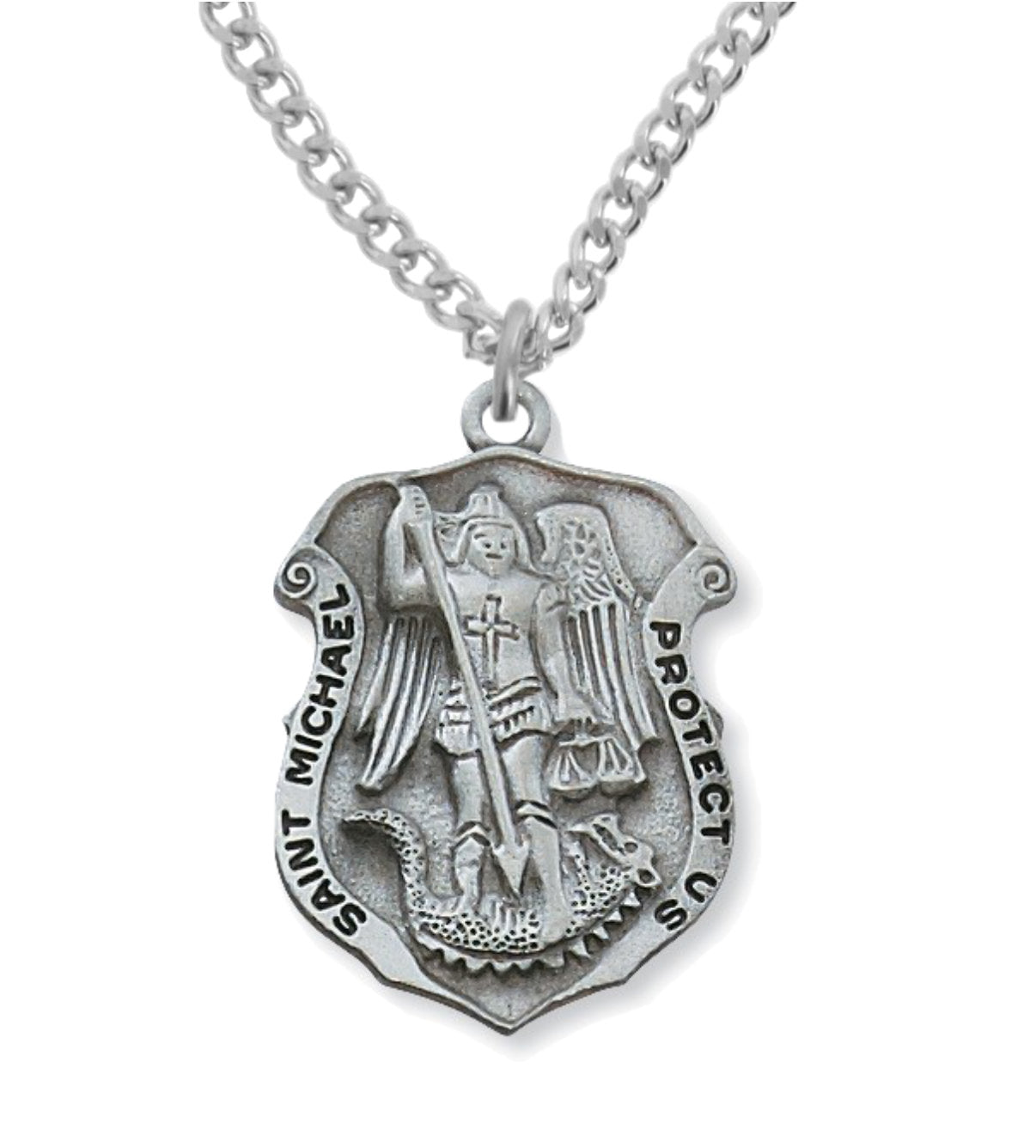 St. Michael Medal Pewter