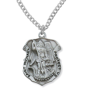 St. Michael Medal Pewter
