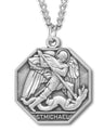Octagon Shape St. Michael Medal for Men
