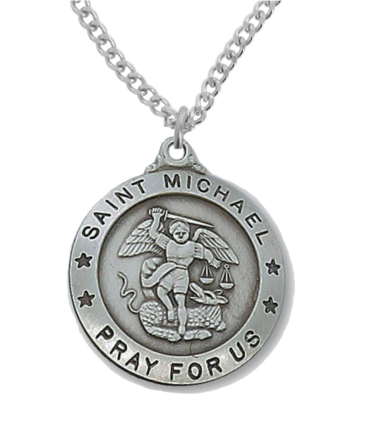 Round St. Michael Medal for Men