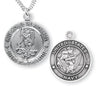 St. Michael Navy Medal Sterling Silver