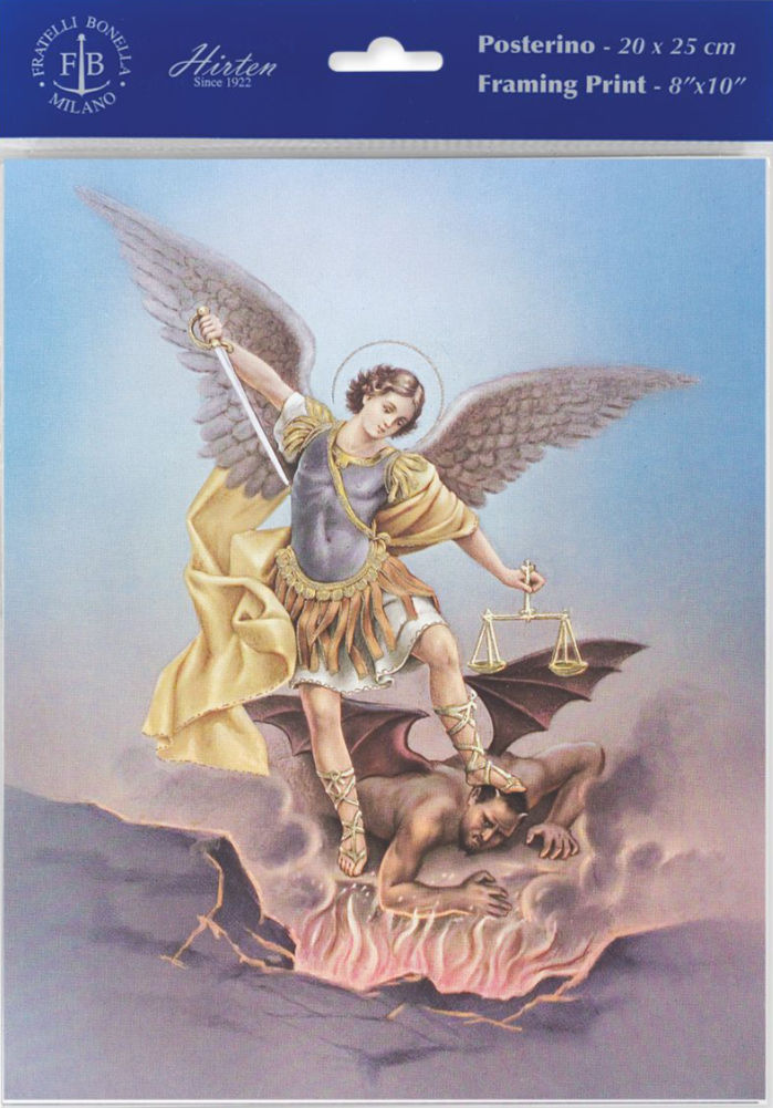 St. Michael Print - Sold in 3 per pack