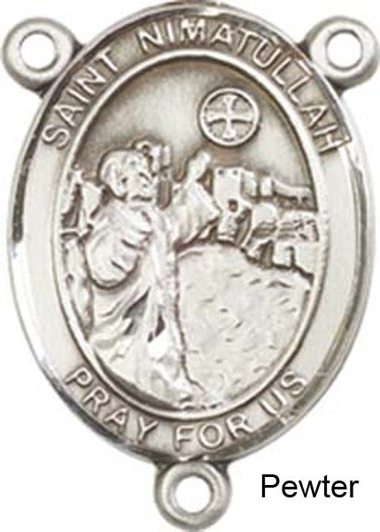 St. Nimatullah Rosary Centerpiece Sterling Silver or Pewter