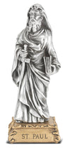 Saint Paul the Apostle Pewter Statue 4 Inch