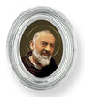 St. Pio Small 4.5 Inch Oval Framed Print
