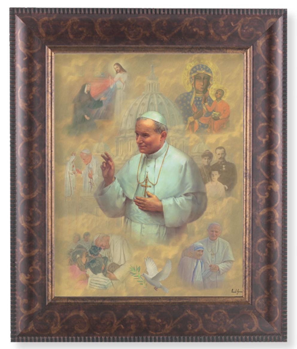 St. Pope John Paul II 8x10 Framed Print Under Glass