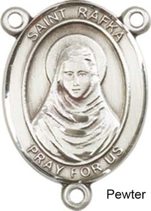 St. Rafka Rosary Centerpiece Sterling Silver or Pewter