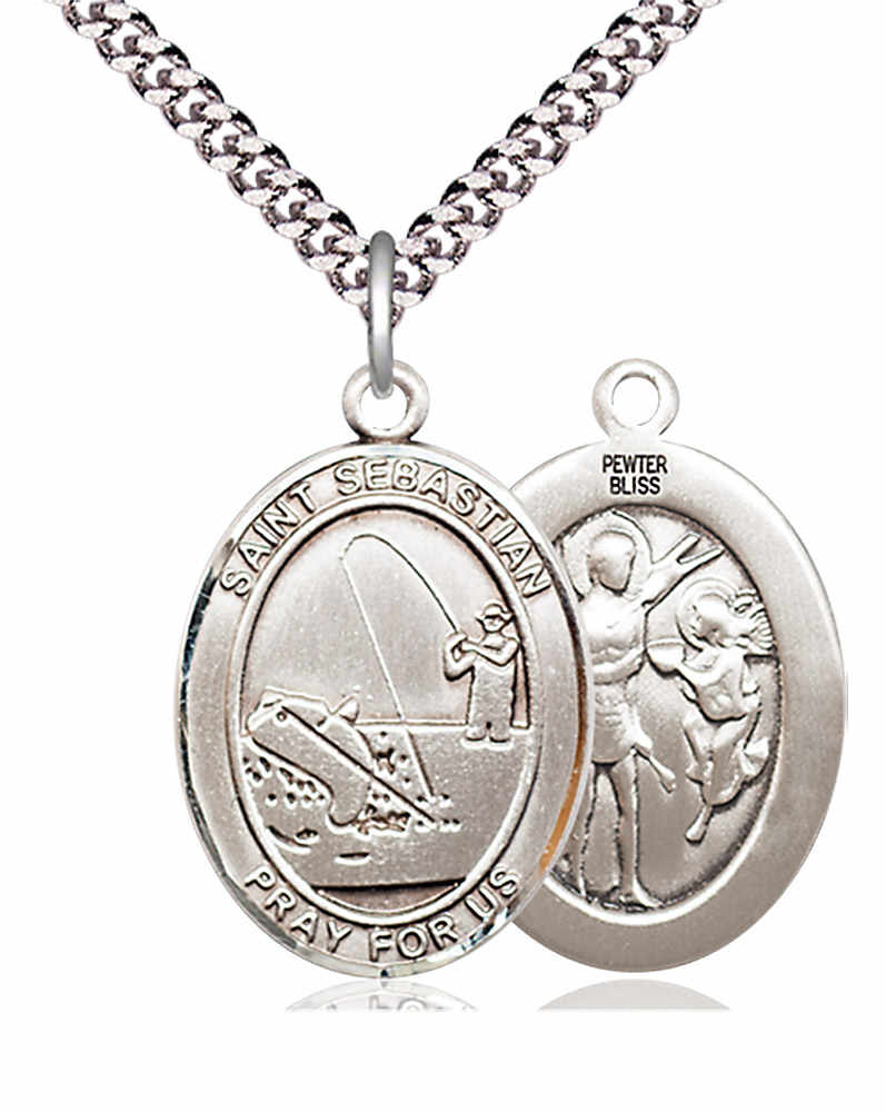 St. Sebastian Fishing Patron Saint Medal
