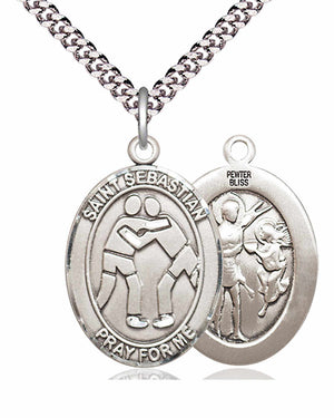 St. Sebastian Wrestling Medal
