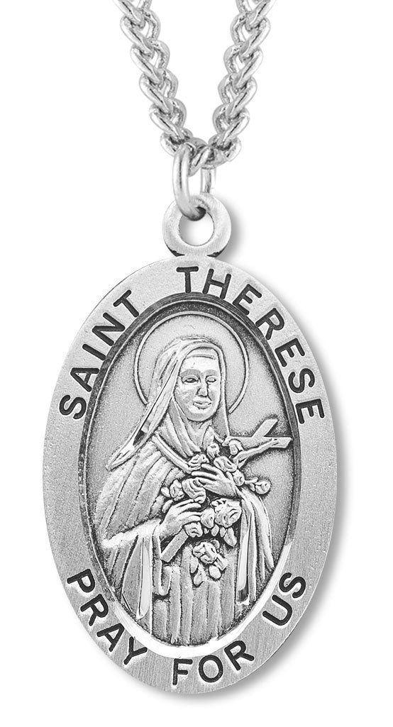 St. Therese Medal Sterling Silver