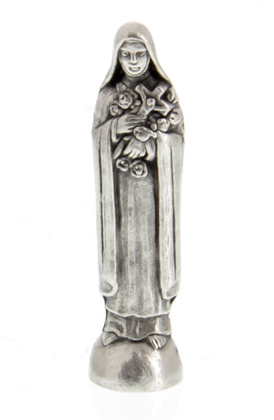 St Therese Pocket Statue with Holy Card