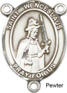 St. Wenceslaus Rosary Centerpiece Sterling Silver or Pewter
