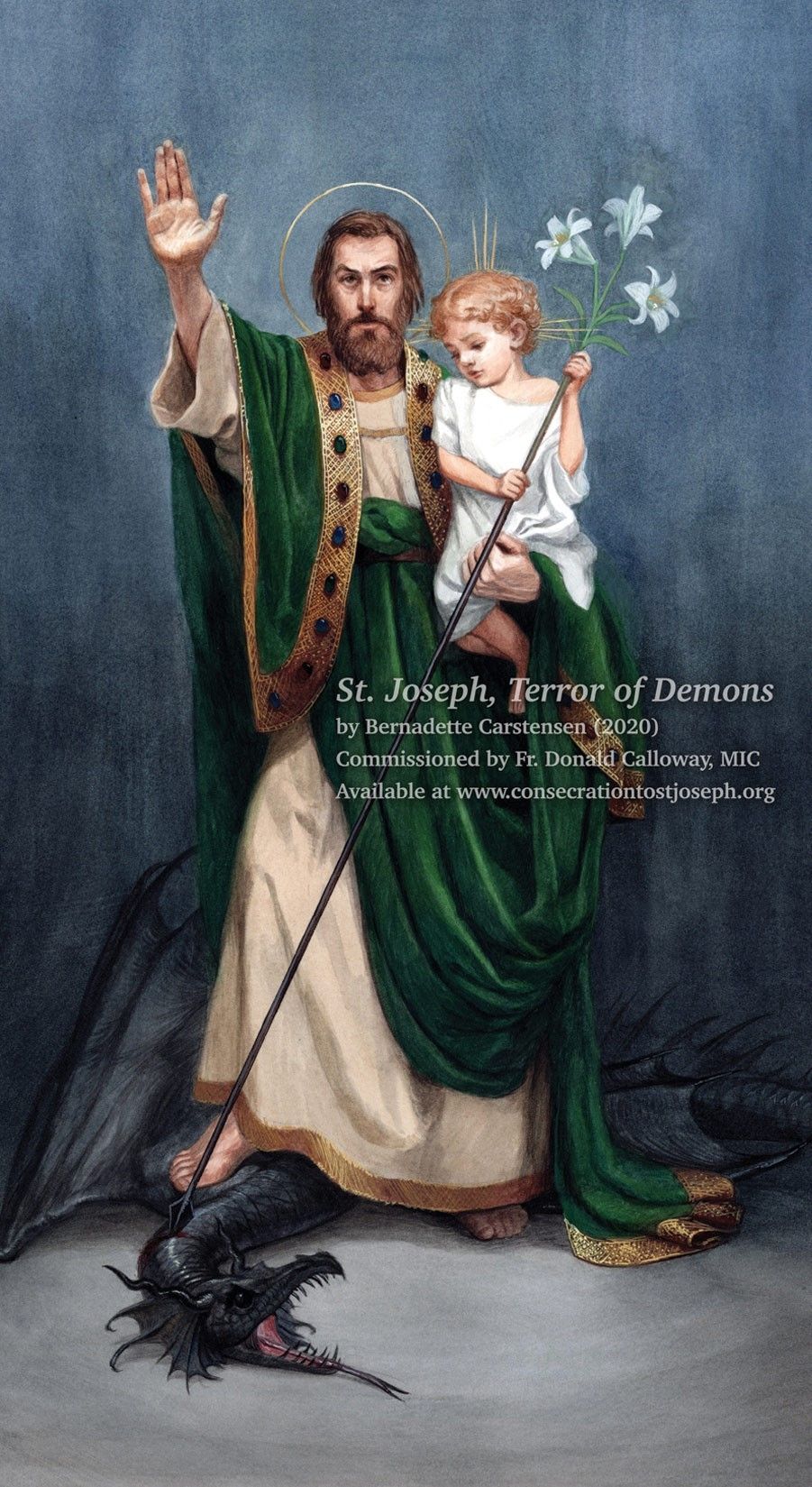 St. Joseph Terror of Demons Prayer Card – Fr. Calloway Consecration