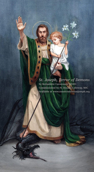 St. Joseph Terror of Demons Prayer Card – Fr. Calloway Consecration