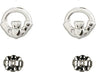 Sterling Silver Claddagh Post Earrings