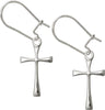 Sterling Silver Cross Dangle Earrings
