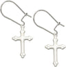Sterling Silver Cross Dangle Earrings