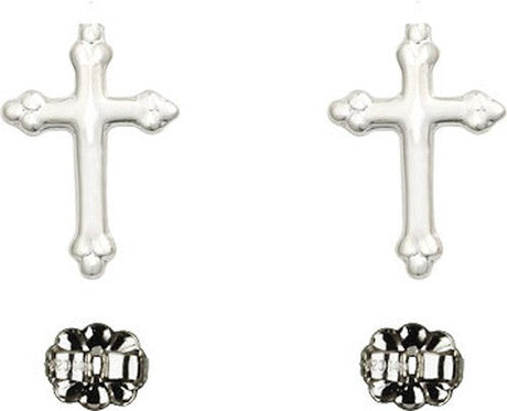 Sterling Silver Cross Post Earrings