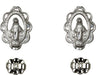 Sterling Silver Miraculous Post Earrings