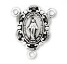 Sterling Silver Miraculous Rosary Centerpiece