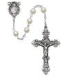 Sterling Silver Women's Sacred Heart Cream Beads