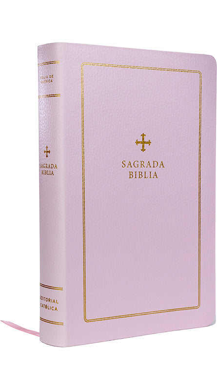 Biblia Católica Regalos y Ceremonias – Rosa | Comfort Print® | Biblia de América