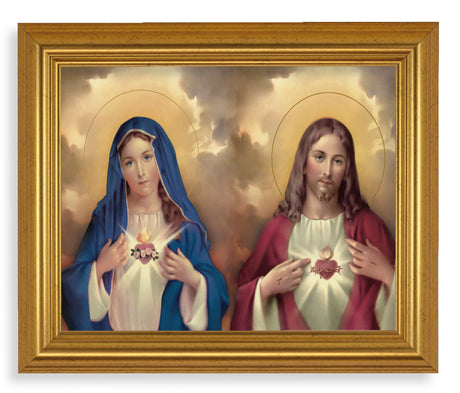 The Sacred Hearts 8x10 Framed Print Under Glass