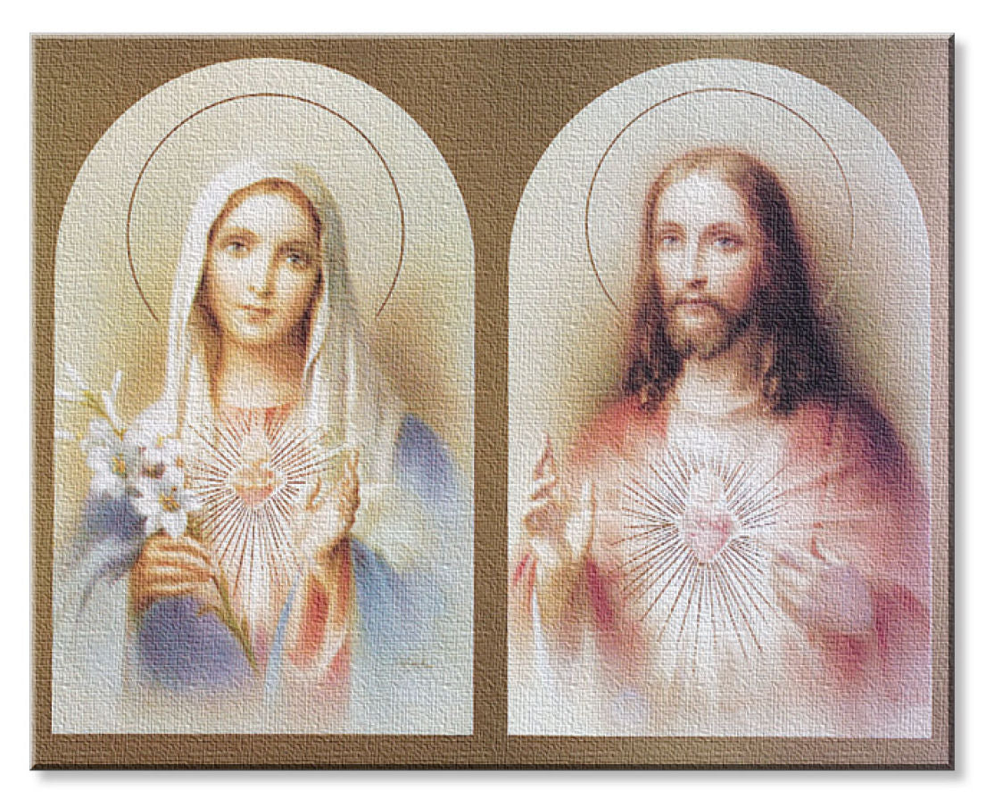 The Sacred Hearts 8x10 Stretched Canvas Print