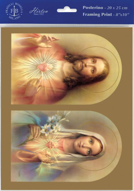 The Sacred Hearts Print - Sold in 3 per pack
