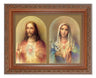The Sacred Hearts in Golden Arches 6x8 Print Under Glass