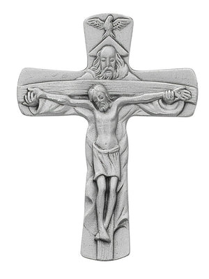 Trinity Cross Visor Clip – Pewter | Catholic Car Gift, Carded
