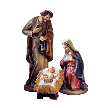 32-Inch Scale Nativity Set, Joseph, Mary & Baby Jesus, 3-Piece Resin