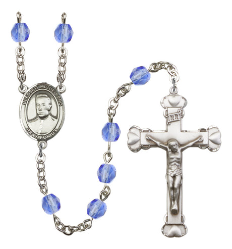 Blessed Miguel Pro Birthstone Rosary for Women
