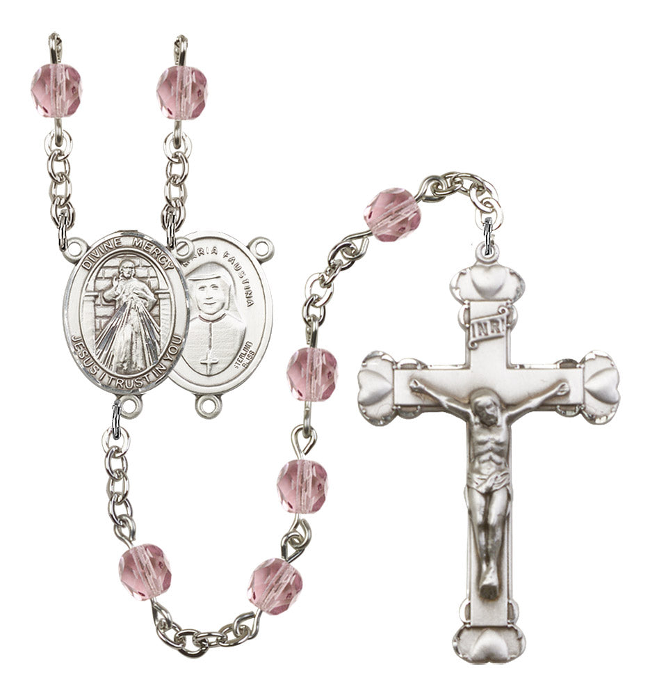 Divine Mercy Birthstone Rosary for Women