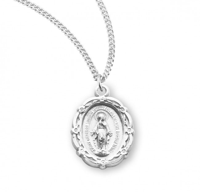 Fancy Edge Miraculous Pendant with Chain for Women