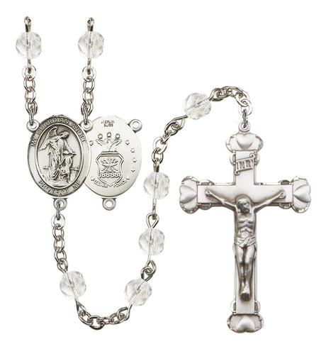 Guardian Angel Air Force Birthstone Rosary for Women