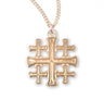 Jerusalem Cross Pendant with Chain for Women